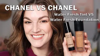 CHANEL vs CHANEL The Viral LES BEIGES Waterfresh Tint  compared to the foundation!