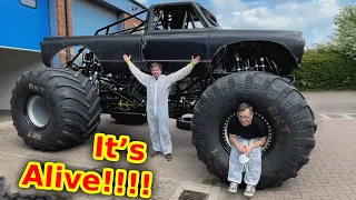 Monster Truck Build - 1st engine startup & drive ep8