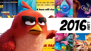 Ranking EVERY animated movie from 2016 (1/2) - Ice Age, Angry Birds, Finding Dory