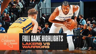 LAKERS vs WARRIORS | CALIFORNIA CLASSIC | FULL GAME HIGHLIGHTS