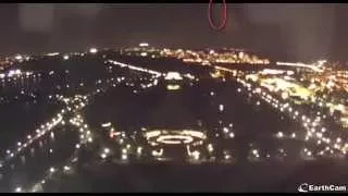 Meteor caught from the Washington Monument