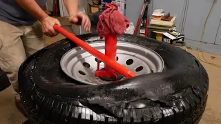 How to use a Harbor Freight Manual tire changer - It's EASIER than I thought it would be