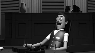 3D Animation - Jerry Lewis' Boss Pantomime (The Errand Boy)