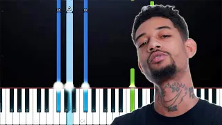 PnB Rock - High ( Slowed) Girl i love it when we high (Piano Tutorial)