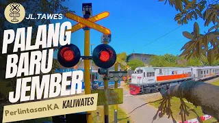 Terbaru! Palang Kereta Api Perlintasan KA Kaliwates Jember / Railway Crossing Multech