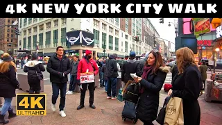 4K NEW YORK CITY WALK 🇺🇸 PENN STATION TO MADISON SQUARE PARK