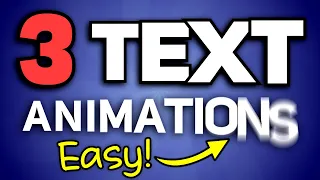 How to create 3 ENGAGING text animations for your videos - Beginner Tutorial