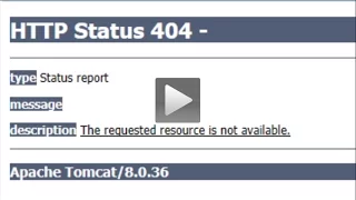 HTTP Status 404 error