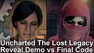 [4K] Uncharted: The Lost Legacy - Reveal Trailer vs Final Game Comparison