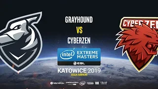 Grayhound vs CyberZen - IEM Katowice ASIA Minor - bo1 - de_overpass [CrystalMay & Pchelkin]