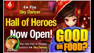 SUMMONERS WAR : HWAHEE the Fire Sky Dancer Hall of Heroes - Good or Food?