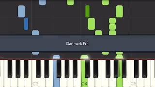 [Play/Sing] Danmark Frit (All verses + lyrics) Piano