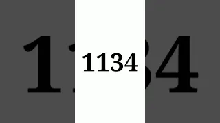 One Thousand One Hundred Thirty Four | Comment What is Special For You With This Number! #shorts