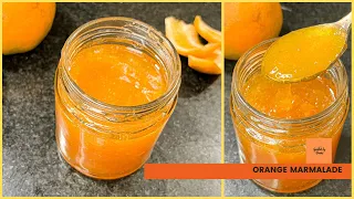 Orange marmalade | Easy Orange preserve recipe no artificial colour, preservatives or gelling agent.