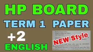 Hp board question papers 12 English term 1 / Hp board papers 12th class english / 12th english paper