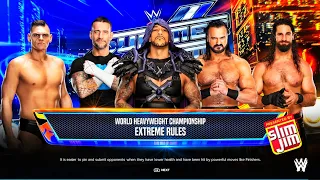 Damian Priest Vs Drew McIntyre Vs CM Punk Vs Seth Rollins Vs Gunther - World Tittle Match| WWE 2k24