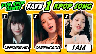 SAVE ONLY 1 KPOP SONG #1 (IMPOSSIBLE) - FUN KPOP GAMES 2023