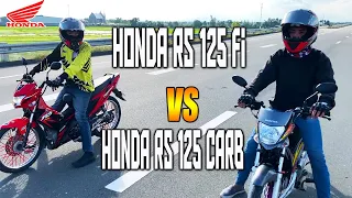 Honda RS 125 FI vs Honda RS 125 Carb | Drag race