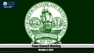 Town Council October 3, 2023 Meeting