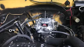 Edelbrock carb swap Chevrolet 350 square body