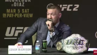 Conor McGregor calls bull on reporter's haircut theory