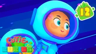 Cutie Cubies 🎲 Episode 12 🚀🛸 Space Trial 👾🌠 Episodes collection - Moolt Kids Toons