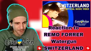 Reaction 🇨🇭 SWITZERLAND 🇨🇭 Remo Forrer - Watergun | Eurovision 2023 Liverpool | REACCIÓN a Suiza