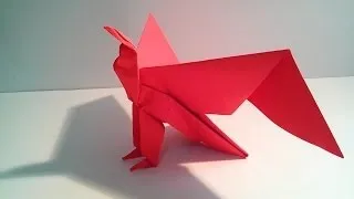 Como hacer un águila de papel (origami en español)