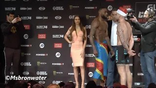 Glory Superfight Series weight and staredown Kevin van Heeckeren vs. Ulric Bokeme