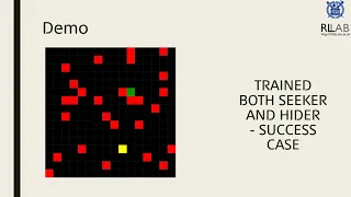 Multi-Agent Reinforcement Learning for Hide-and-Seek