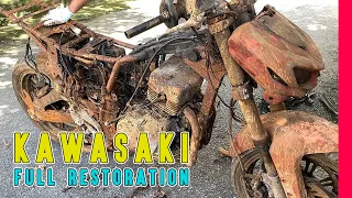 Full Restoration Old motorcycles up "ＫＡＷＡＳＡＫＩ" | Amazing Skills #adeelabbasi