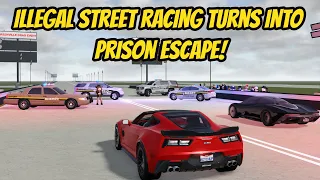 Greenville, Wisc Roblox l Illegal Street Racing 1000 HP - PRISON ESCAPE Roleplay