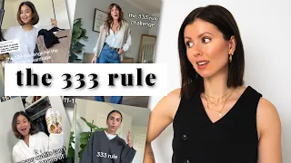 I tried Tiktok's viral 333 capsule wardrobe challenge  (9 items, 27 outfits)