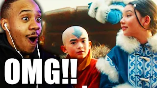 TOO FREAKING HYPE!!! Avatar The Last Airbender Official Trailer REACTION | Netflix