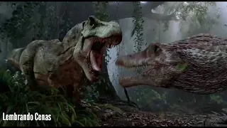 Jurassic Park 3 (3/10) Filme/Clip - Espinossauro Vs. T-Rex (2001) HD