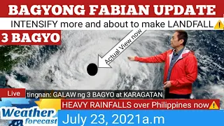 WEATHER UPDATE TODAY July 23, 2021a.m|PAGASA WEATHER FORECAST |LPA BAGYO |GMA WEATHER| FABIANph