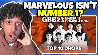 Yolow Reacts | TOP 10 DROPS 😰 U18 | GRAND BEATBOX BATTLE 2023: WORLD LEAGUE