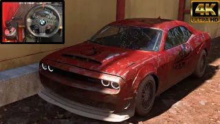 Rebuilding A Dodge Challenger SRT Hellcat - Forza Horizon 5 | Thrustmaster TX gameplay