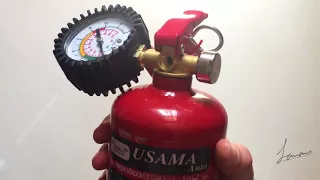 How to make an air tank from used fire extinguisher