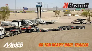 Brandt Lowboy Trailer, Jeep & Booster - 65 Ton Heavy Haul Transporter