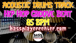 Acoustic Drums Track - Hip Hop Groove Beat - 85 BPM