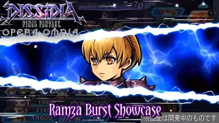 DFFOO JP - Ramza BURST weapon Showcase and Limited Awekening Machina