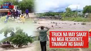 Truck na may sakay na mga residente, tinangay ng baha! | GMA Integrated Newsfeed