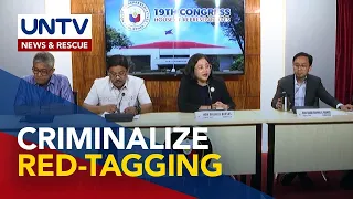 Pagsasabatas ng bill para tuluyang maging krimen ang red-tagging, ipinanawagan ng Makabayan Bloc