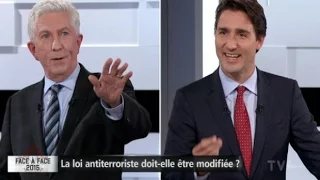 Justin Trudeau calls Gilles Duceppe 'my love' in French