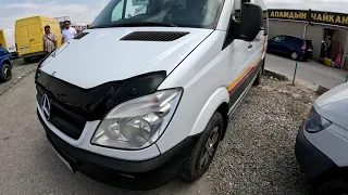 Авто рынок Бишкек/Mercedes-Benz Sprinter/Пассажирский микроавтобус/Права категории B/11.06.2023