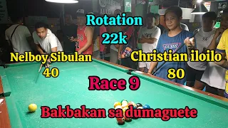 Christian 80 🆚️ Nelboy 40, Rotation, 22K Race 9, Dumaguete City