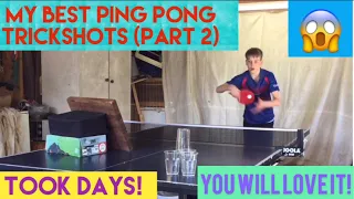 My best ping pong trickshots (part 2) I TableTennisBrack