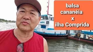 Cananéia, pegando balsa a caminho da praia, ilha comprida. Parte 1 ( total 4 videos )