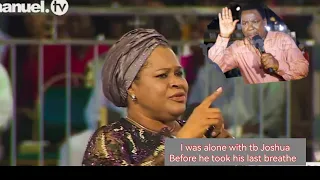 pastor evelyn was alone with prophet tb Joshua until he breath his last breathe